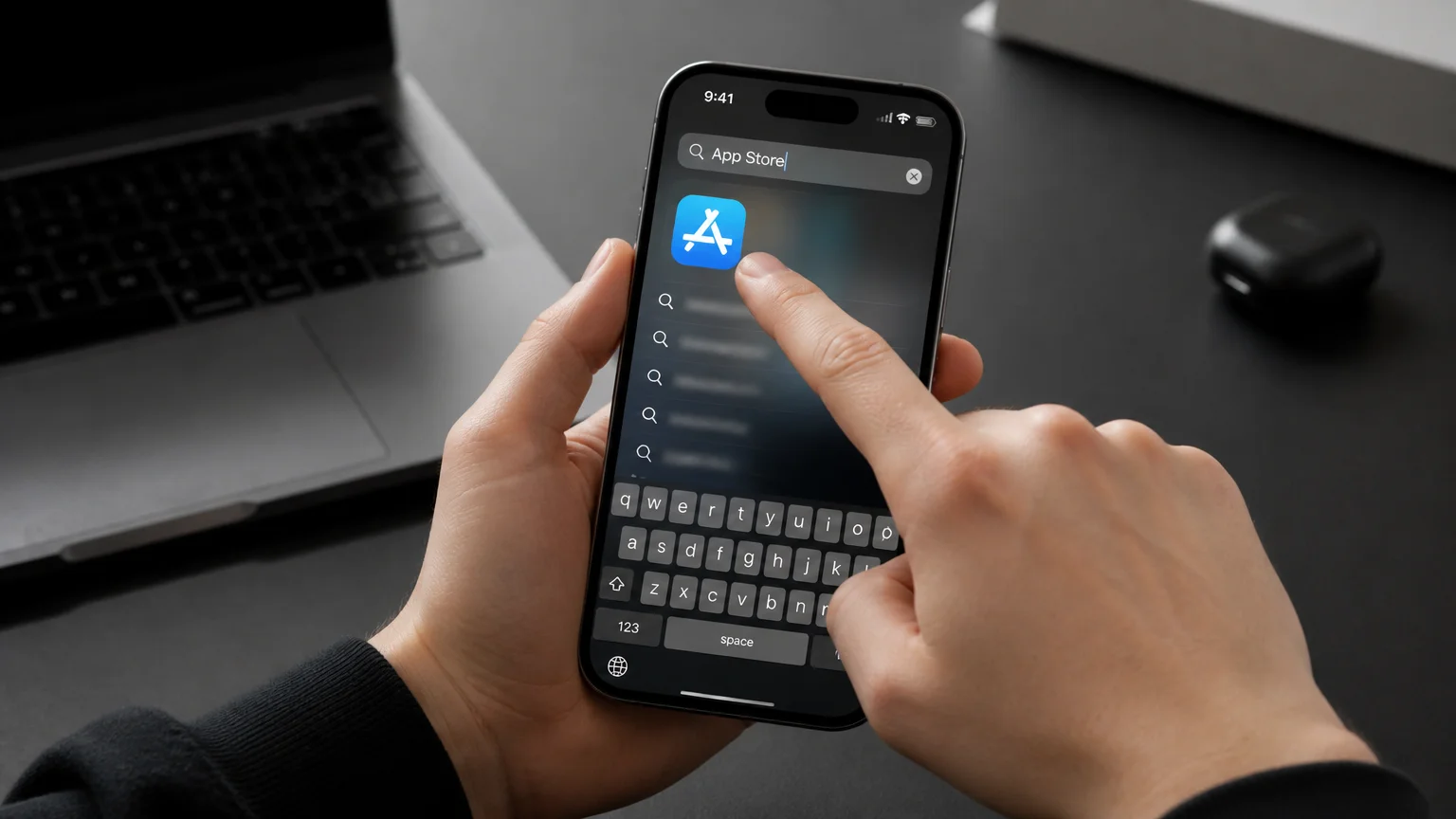 Как найти App Store на iPhone через поиск