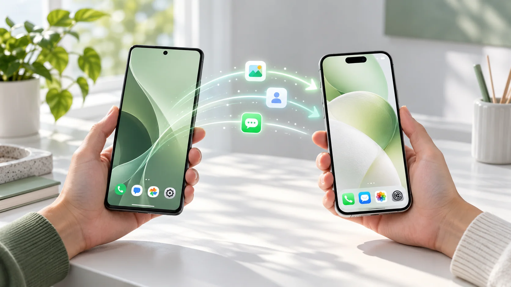 Перенос данных с Android на iPhone